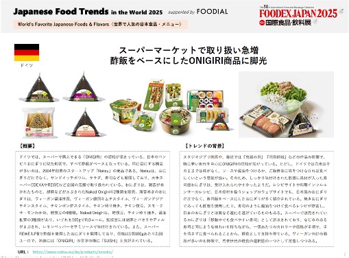Japanese Food Trands in the world 2025 レポートページ画像