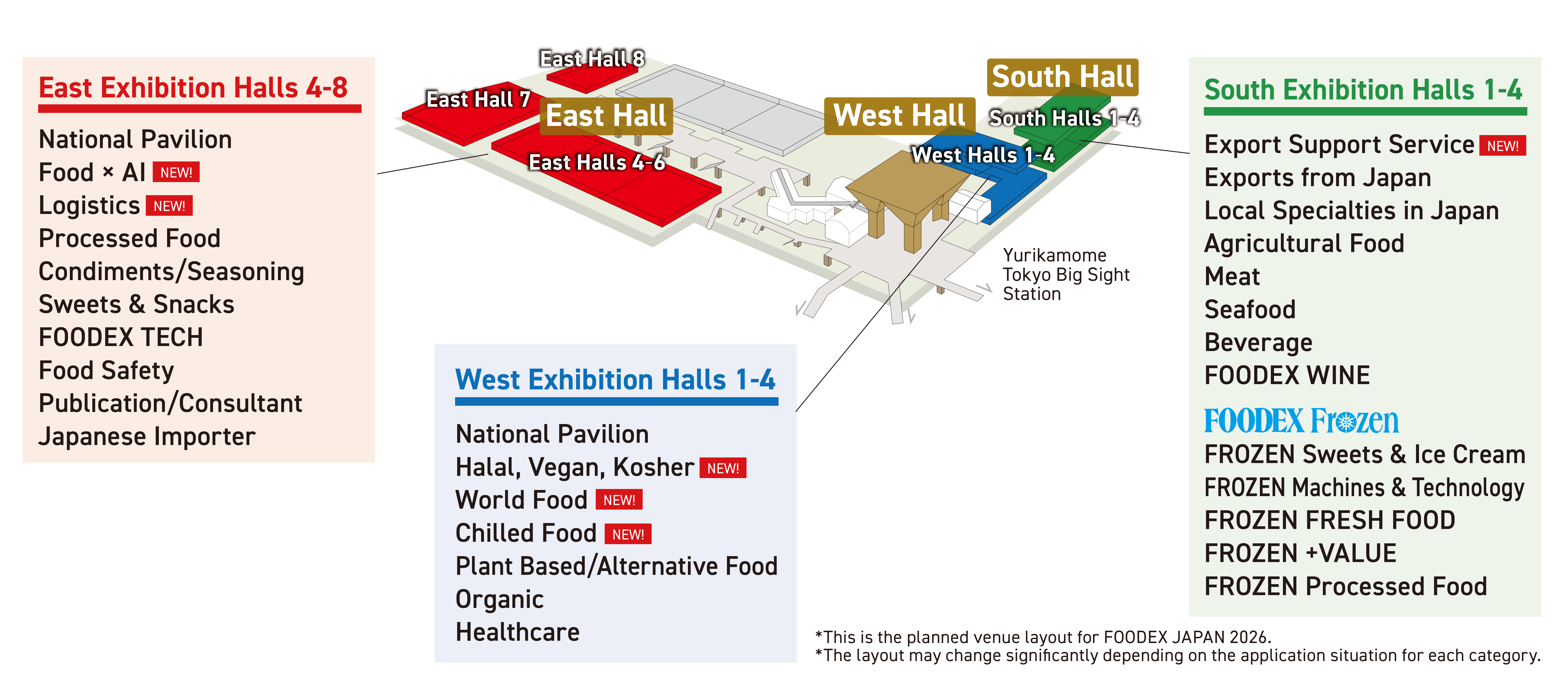 FOODEX JAPAN 2026 Venue guide map